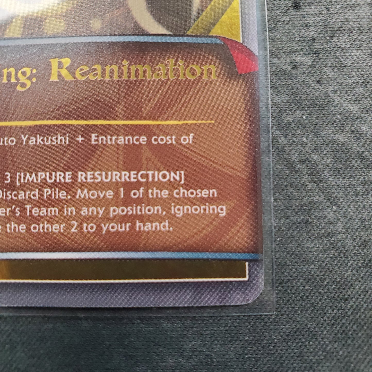 Summoning: Reanimation 1021 Super Rare S28 Naruto CCG