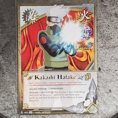 Kakashi Hatake [Allied Shinobi Commander] 1635 Rare S28 Ultimate Ninja Storm 3 Naruto CCG
