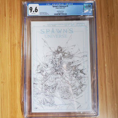 CGC 9.6 Spawn's Universe #1 6/21 Image Comics Booth Sketch Cover