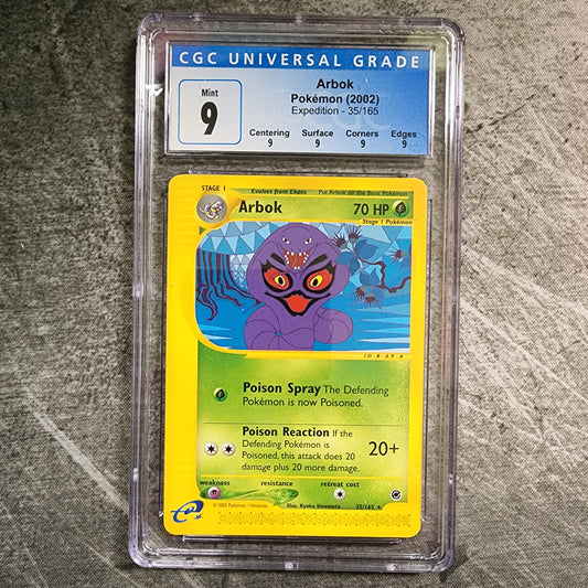 CGC 9 Arbok 35/165 Rare Pokemon Expedition