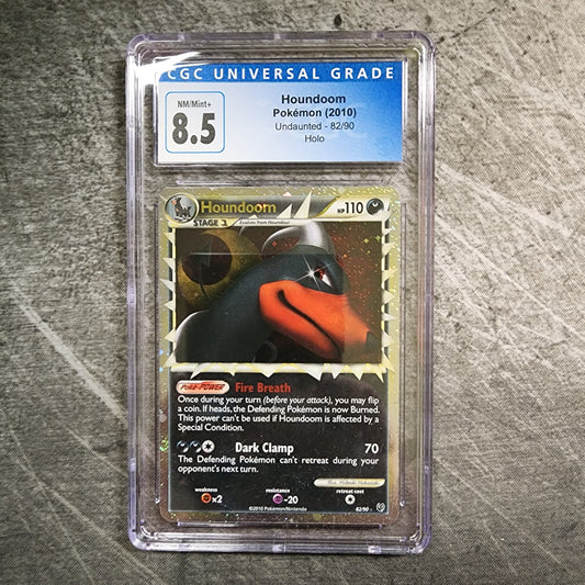 CGC 8.5 Houndoom 82/90 Prime Holo Pokemon Undaunted