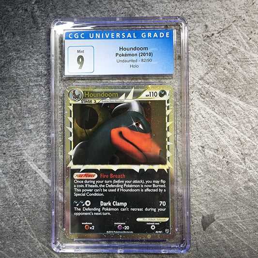 CGC 9 Houndoom 82/90 Prime Holo Pokemon Undaunted