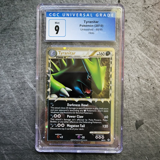 CGC 9 Tyranitar 88/95 Prime Holo Pokemon Unleashed