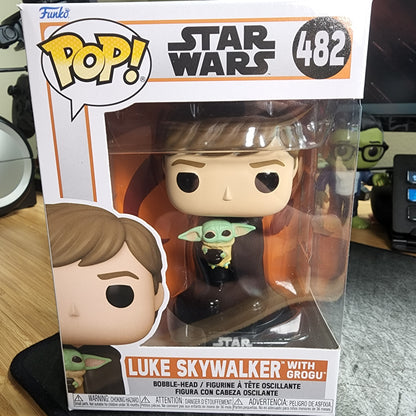 Luke Skywalker with Grogu 482 Star Wars Funko Pop! Vinyl Figure