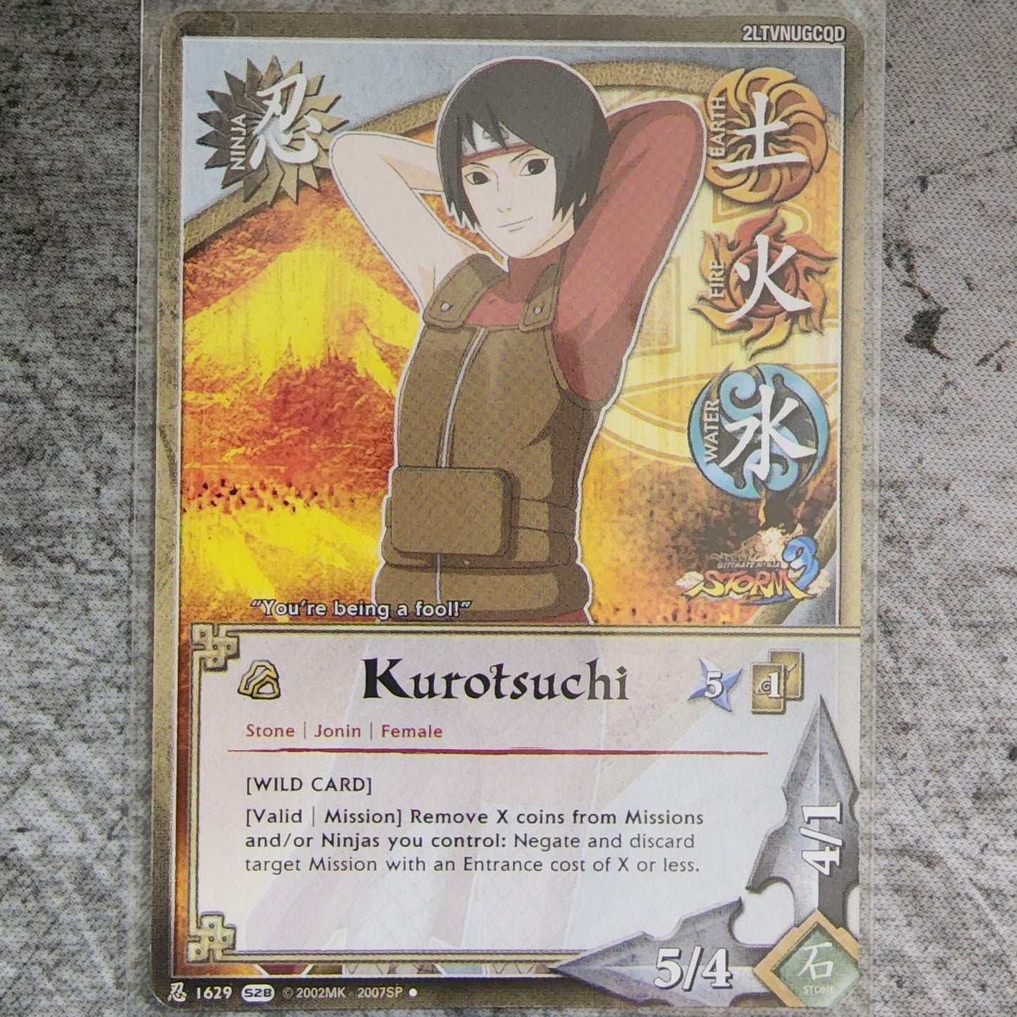 Kurotsuchi [Wild Card] Ninja 1629 Uncommon S28 Ultimate Ninja Storm 3 Naruto CCG