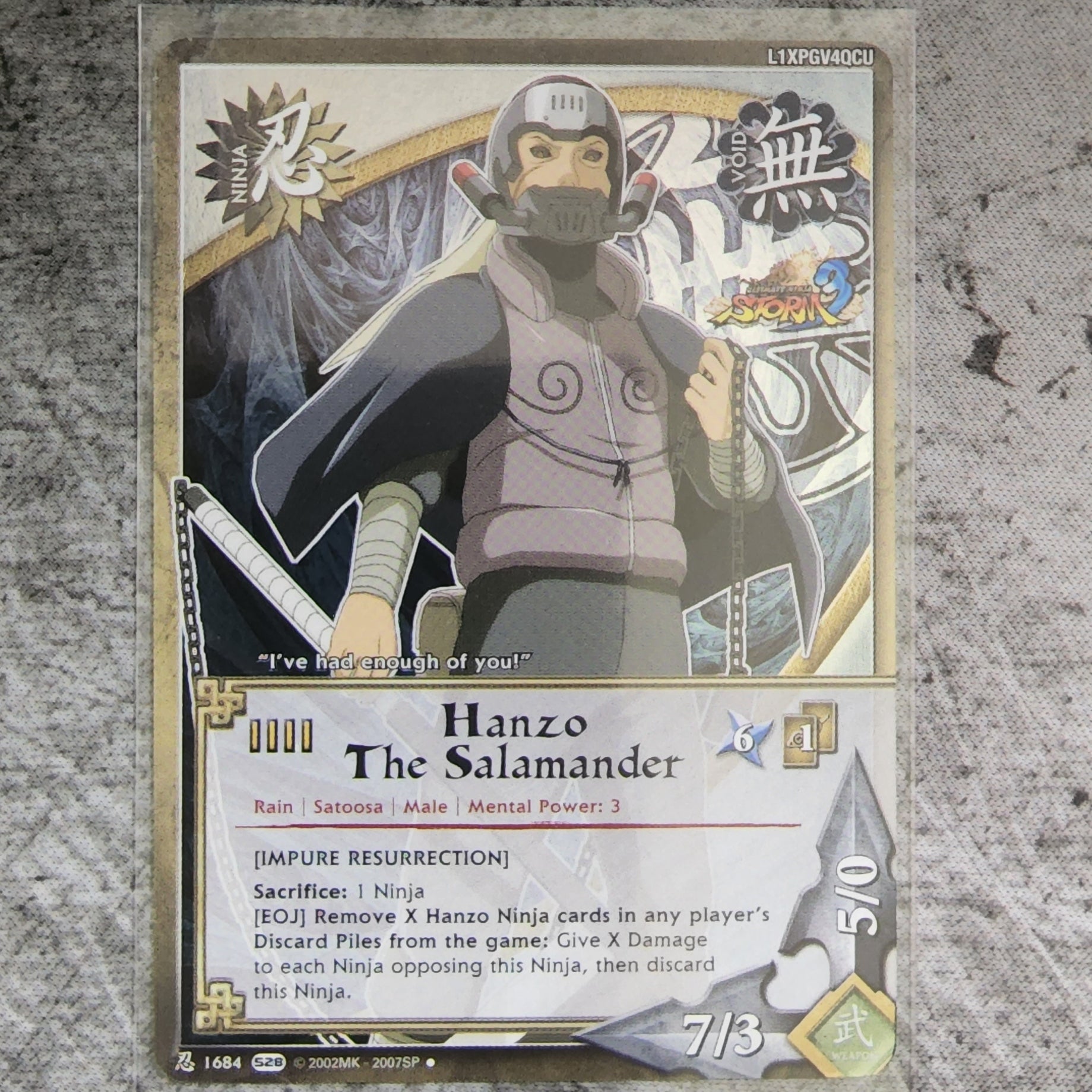 Hanzo The Salamander [Impure Resurrection] Ninja 1684 Uncommon S28