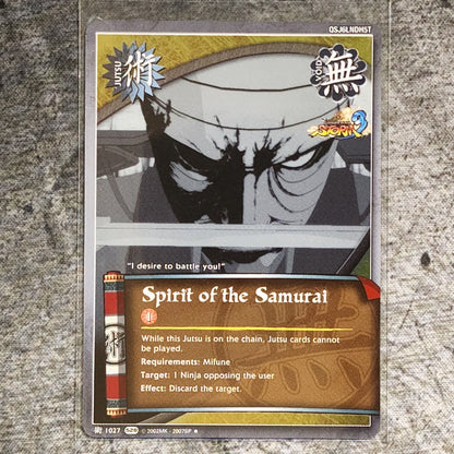 Spirit of the Samurai Jutsu 1027 Uncommon Foil S28 Ultimate Ninja Storm 3 Naruto CCG