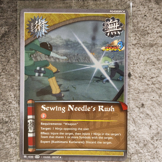 Sewing Needle's Rush Jutsu 1030 Uncommon Foil S28 Ultimate Ninja Storm 3 Naruto CCG