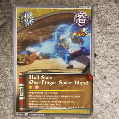 Hell Stab: One -Finger Spear Hand Jutsu 1013 Uncommon Foil S28 Ultimate Ninja Storm 3 Naruto CCG