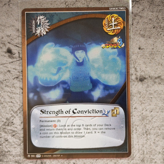 Strength of Conviction Mission 981 Uncommon Foil S28 Ultimate Ninja Storm 3 Naruto CCG