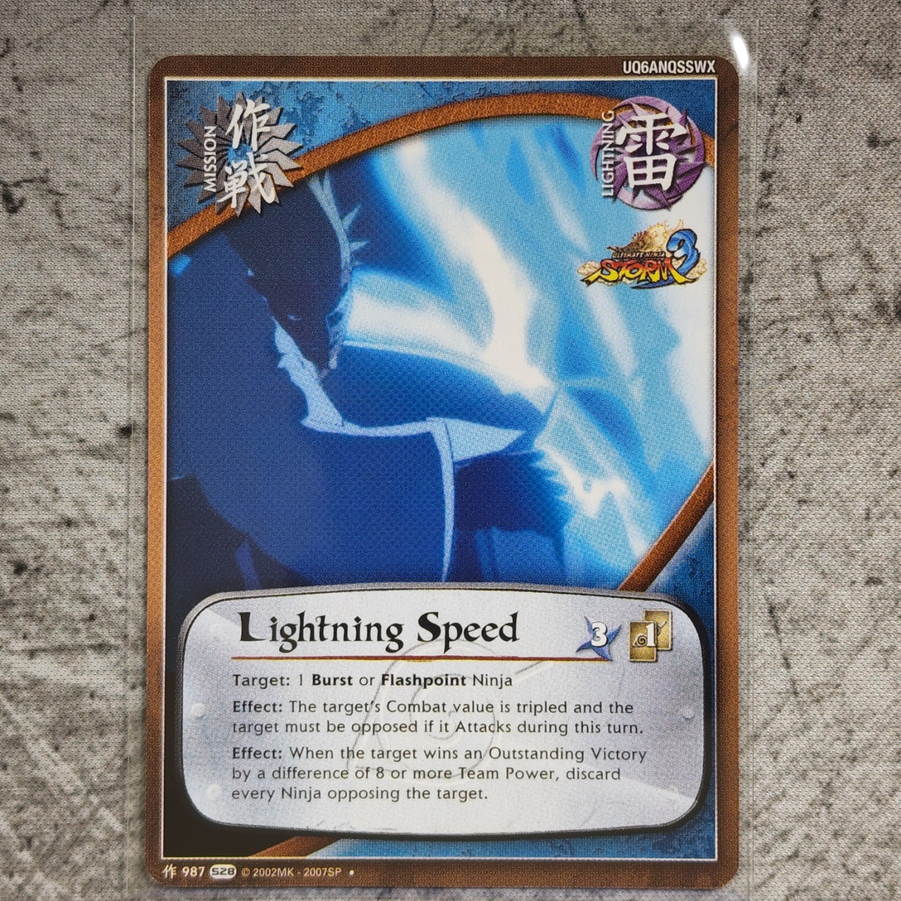 Lightning Speed Mission 987 Uncommon S28 Ultimate Ninja Storm 3 Naruto CCG