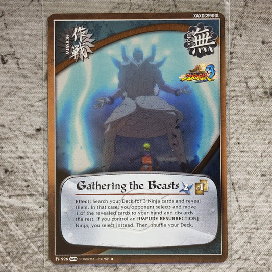 Gathering the Beasts Mission 996 Uncommon Foil S28 Ultimate Ninja Storm 3 Naruto CCG