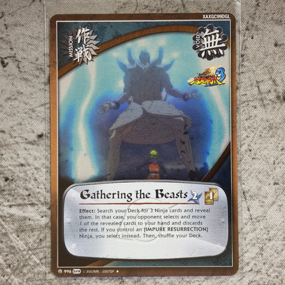 Gathering the Beasts Mission 996 Uncommon Foil S28 Ultimate Ninja Storm 3 Naruto CCG