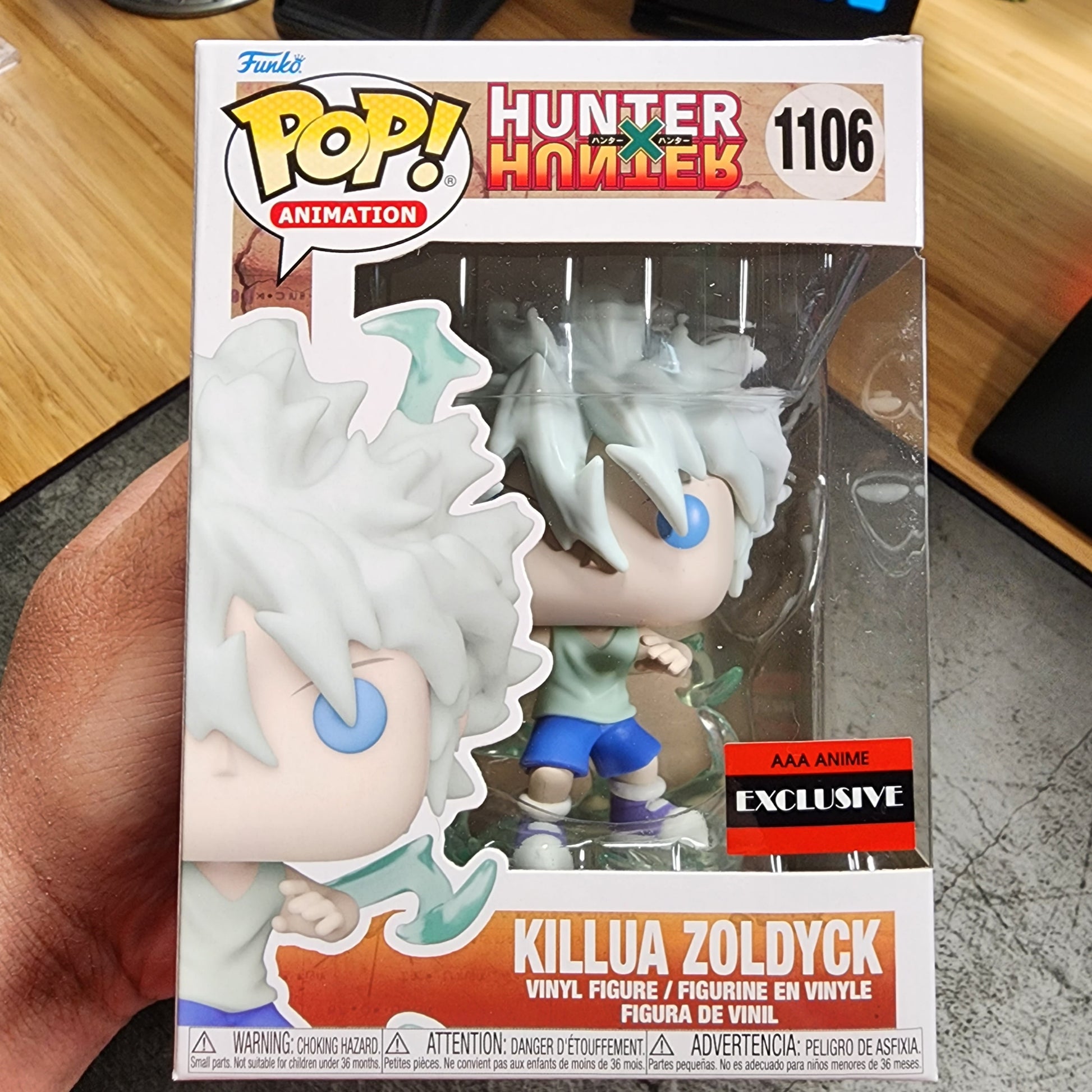 Funko POP! Godspeed Killua Zoldyck Hunter X Hunter #1106 [AAA Anime]  (Common and Chase Bundle)